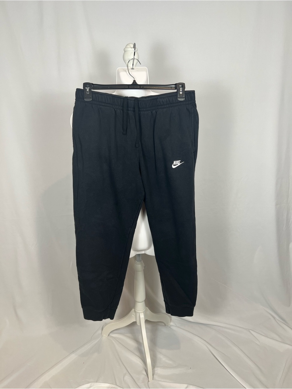 Nike Black Jogger Pants with White Swoosh